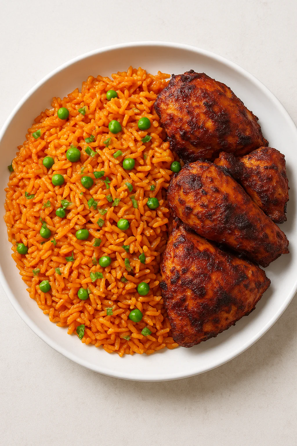 Jollof Rice with Grilled Chicken